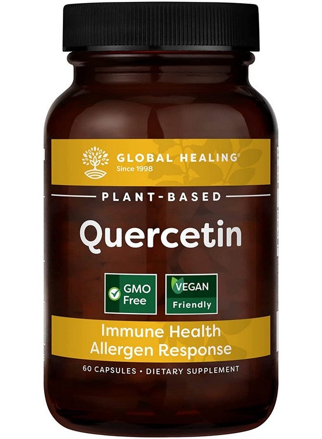 global healing center Global Healing Quercetin (2Pack) 500Mg Total 250Mg Each Serving Support Immune System Function & Body Natural Response To Occasional Allergies Quercefit Without Bromelain & Zinc 60 Capsules - Image 3
