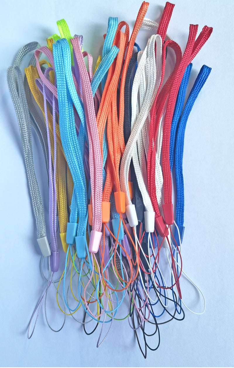 ColorYourLife Multi-Color Wrist Straps Lanyards Strings for USB Flash Drive Memory Stick Stylus Pens and Small Items with Microfiber Cloth (48 Pack), multicolor - Image 2