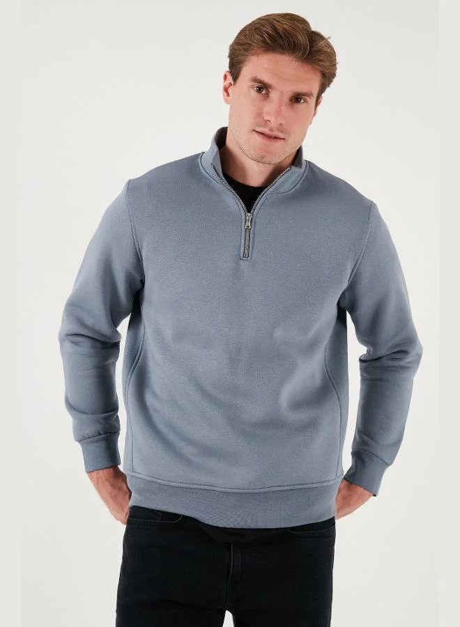 Buratti Cotton Regular Fit Stand-Up Collar 2-Pack Men's Sweatshirt 59052592S2