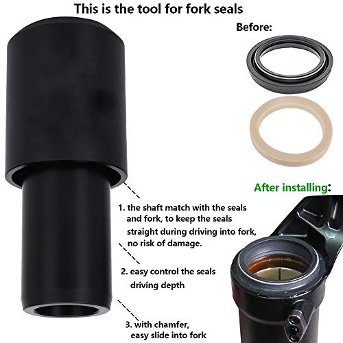 GICB Dust Seal Installation Tool Fork Dust Seal Driver Dust Wiper Installation Tool Guide Compatible with Fox Rockshox Suspension Fork Lower Leg in 30mm 32mm 34mm 35mm 36mm 40mm - Image 3