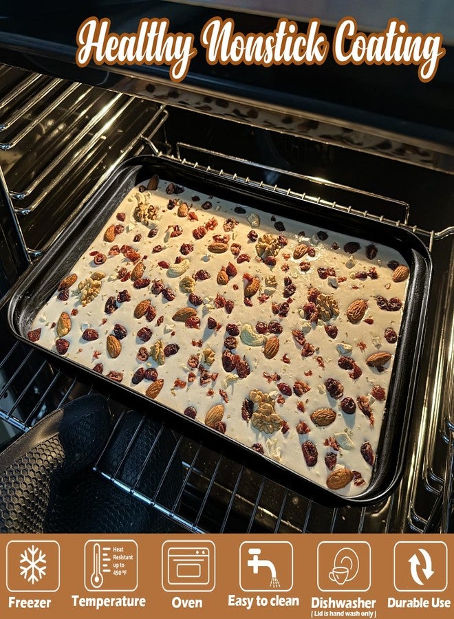 Webake 9x13 Inch Baking Pan with Lid and Handle, Non-Stick Cake Pan 2-Piece Set Rectangle Cake Carrier for Transport & Serve - Image 3