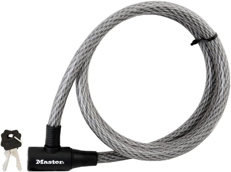MasterLock Cable Lock, Keyed Bike Lock, 6 ft. Long, 8155D - Image 1