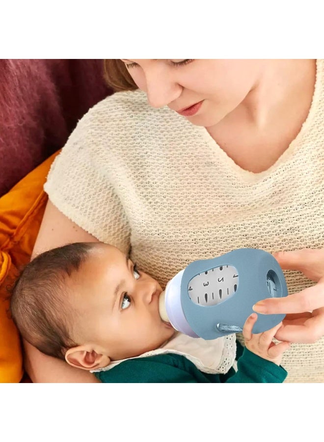Juome Silicone Sleeves for Avent Natural Glass Baby Bottle - 3 Pack Anti Breakage Baby Bottles Holder - Image 3