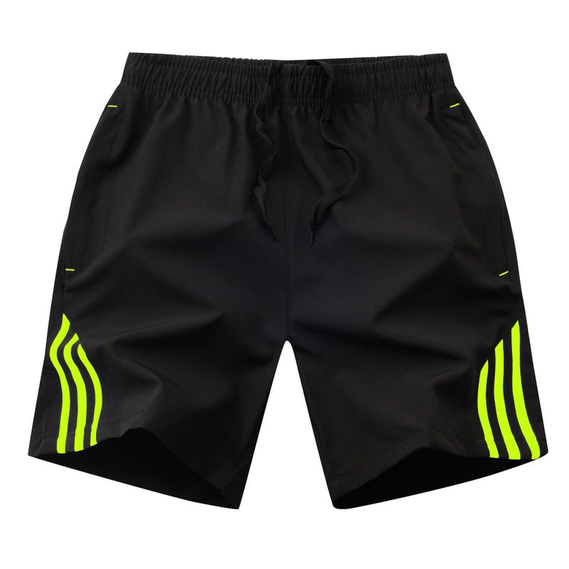 Cross-Border 2025 Five-Point Shorts Men's Beach Pants Men's Sports Large Size Mid-Pants Three-Stripe Men's Half Pants Outdoor Leisure - Image 1