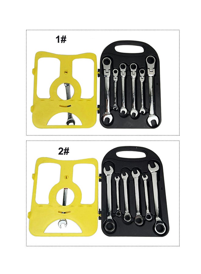 إسكدنيا طقم أدوات مفاتيح ربط متعددة الوظائف من 7 قطع فضي 1.56كيلوجرام - Image 2