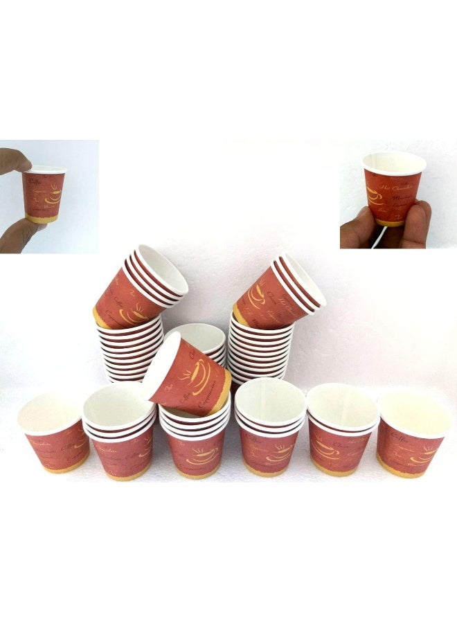ALSAQER 2000-Piece/Full carton Paper Kahwa Cups/Arabic Cawa Cups 2.5oz(1 Carton-Very Small Cups)-Alsaqer Disposable Paper Cup for Black Tea and Turkish Coffee-Multicolours - Image 2
