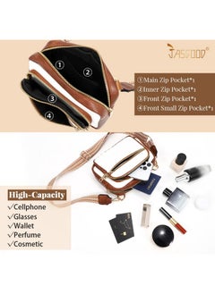 JASGOOD Crossbody Bags For Women Leather Shoulder Purse And Handbags With Adjustable Strap  - Image 2