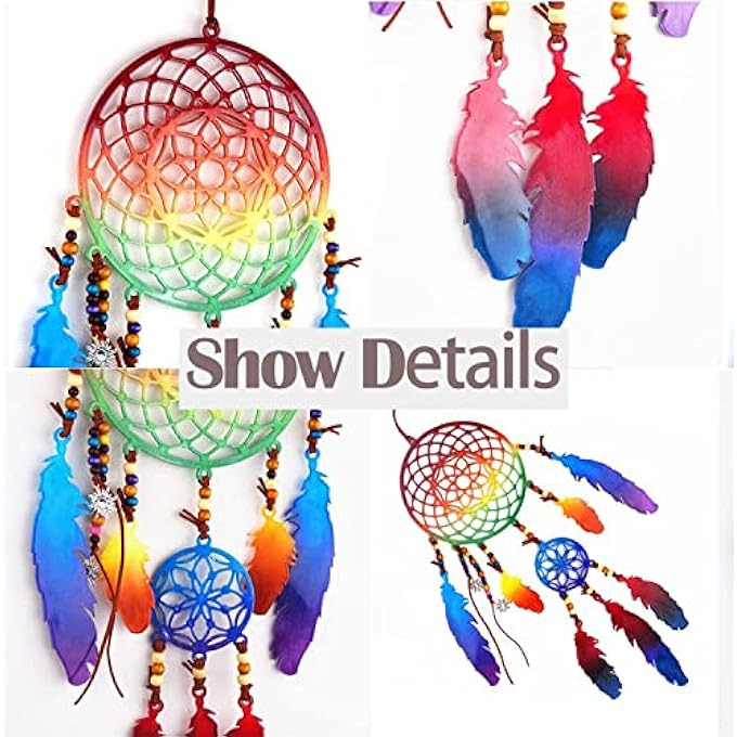 DREAM CATCHER SILICONE MOLDS - DIY RESIN CASTING MOLDS FOR FEATHER PENDANT, WALL HANGING, KIDS BEDROOM DECOR, ART CRAFT - Image 3
