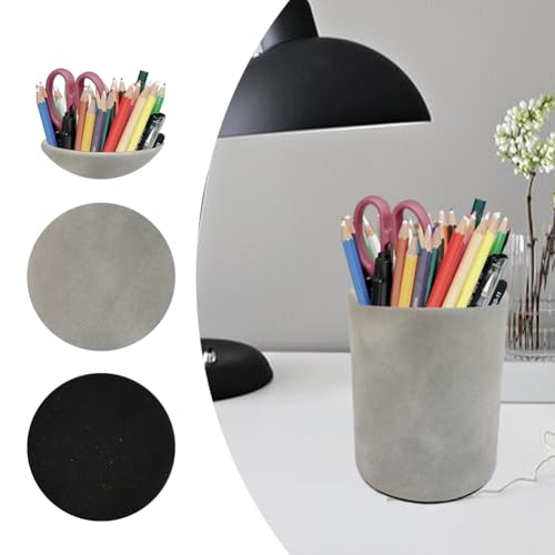 Fosinz Pen Pencil Holder Cup Container Leather Desk Organizer Stand Decor Brush Scissor Holder Decoration Office Desk Home School - Image 3