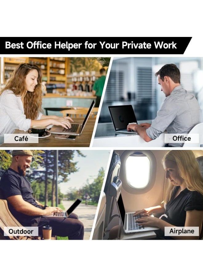 14 Inch 1920x1200 (16:10) Aspect Ratio Laptop Privacy Screen Filter, Anti Blue Light Glare & Anti Scratch Computer Privacy Shield Compatible with Lenovo/HP/Dell/Acer/Asus/LG/Huawei/Honor/Xiaomi Laptops - Image 4