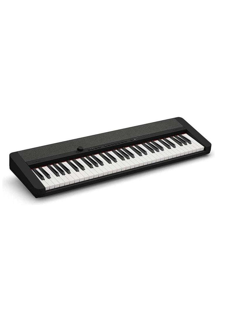 CASIO - Casio CT-S1BK 61-Key Touch-Sensitive Portable Keyboard-Black - Image 1