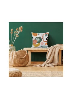 The Bros Art Mid Century Modern Throw Pillow Covers 18x18 Colorful Boho Aesthetic Floral Geometric Minimalist Pillow Covers for Couch Outdoor Decor Set of 4  - Image 4