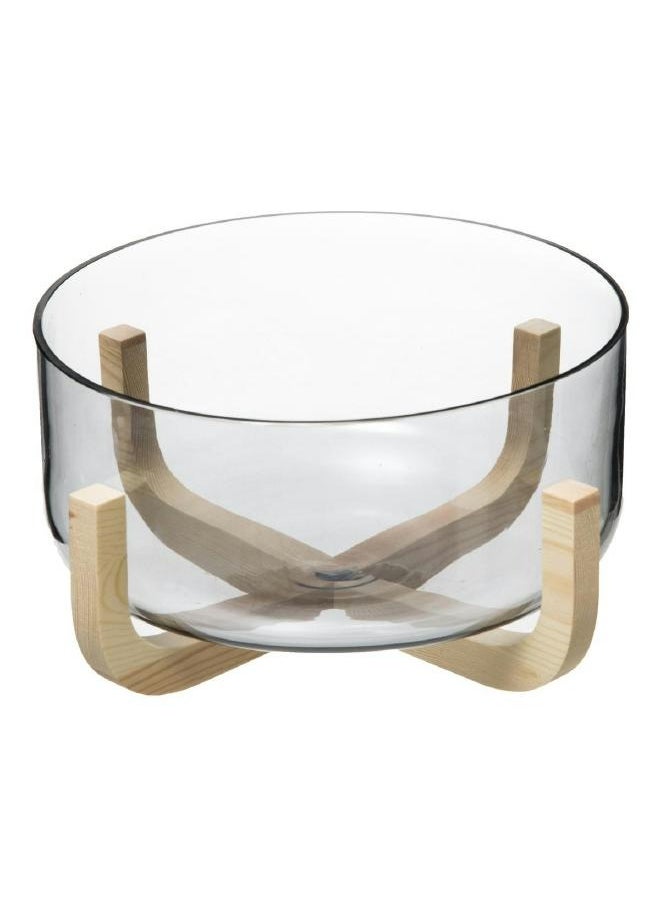 LOFT SALAD BOWL,L28XP28XH14CMS,SMOKY GLASS,NATURAL-173779  - Image 5