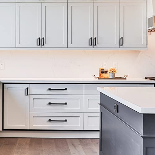 Amerdeco 10 Pack Matte Black 10 Inch(254mm) Hole Centers Kitchen Cabinet Pulls Cabinet Hardware Kitchen Handles for Cabinets Cupboard Handles Drawer Pulls - Image 4