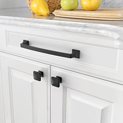 Amerdeco 10 Pack Matte Black 10 Inch(254mm) Hole Centers Kitchen Cabinet Pulls Cabinet Hardware Kitchen Handles for Cabinets Cupboard Handles Drawer Pulls - Image 3
