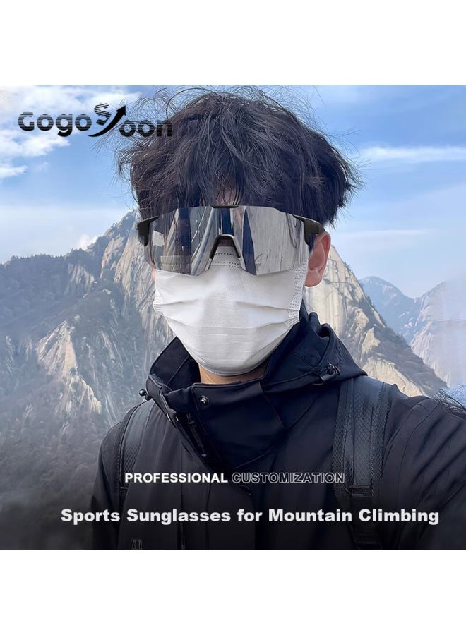 Gogosoon Cycling Gl Windproof Sand Outdoor Sungl Uv Protection Mountain Climbing Goggles Round Face Aviator - Image 3