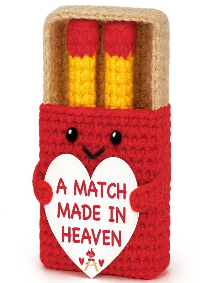 BVXFR Gifts for Wife Girlfriend Valentines Day Romantic Gifts for Boyfriend Husband Anniversary Birthday Gift for Him Her Sweet Day Gift For Couple Fiance Newlyweds A Match Made In Heaven Crochet Doll - Image 1