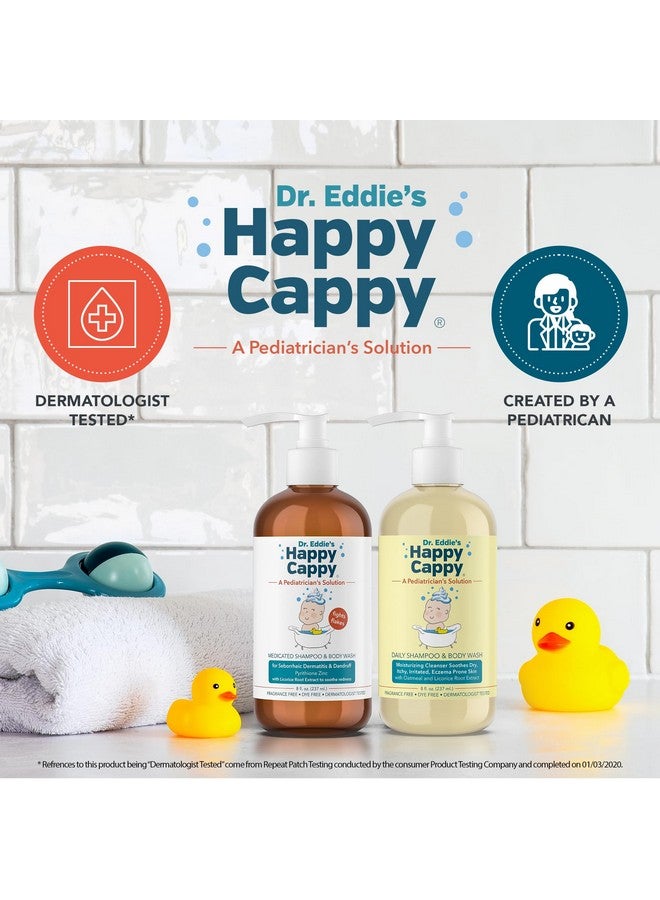 Happy Cappy Daily Medicated Shampoo and Body Wash Bundle - Baby Dandruff Shampoo for Cradle Cap and Seborrheic Dermatitis, Helps Redness, Dermatologist Tested, Fragrance-Free - 2 Pieces - Image 3