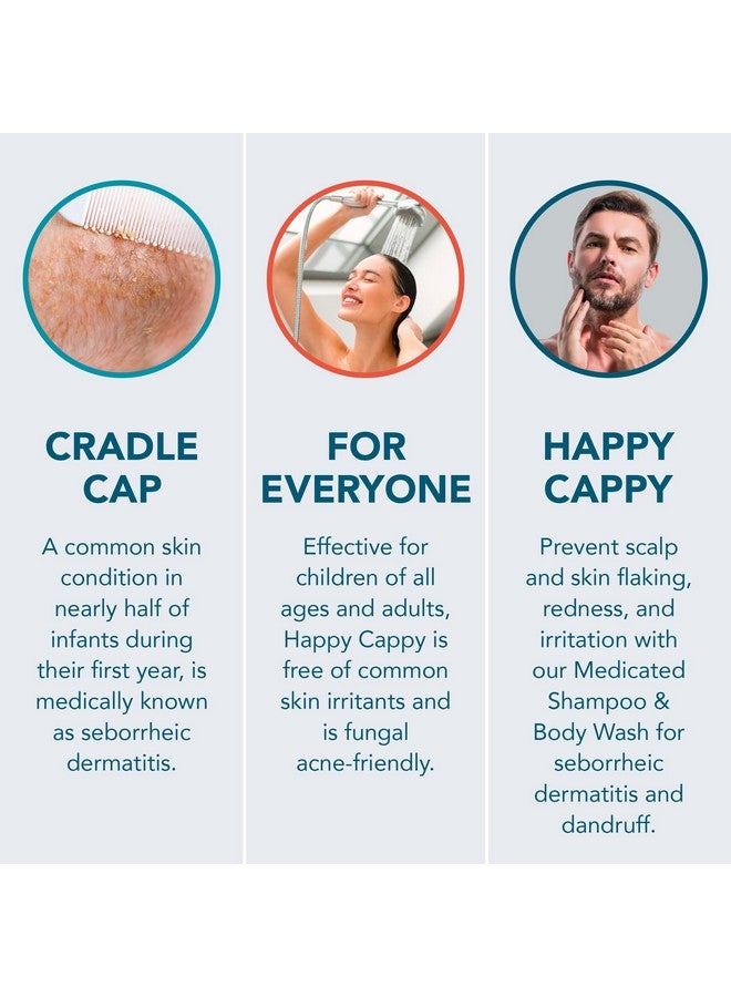 Happy Cappy Daily Medicated Shampoo and Body Wash Bundle - Baby Dandruff Shampoo for Cradle Cap and Seborrheic Dermatitis, Helps Redness, Dermatologist Tested, Fragrance-Free - 2 Pieces - Image 4