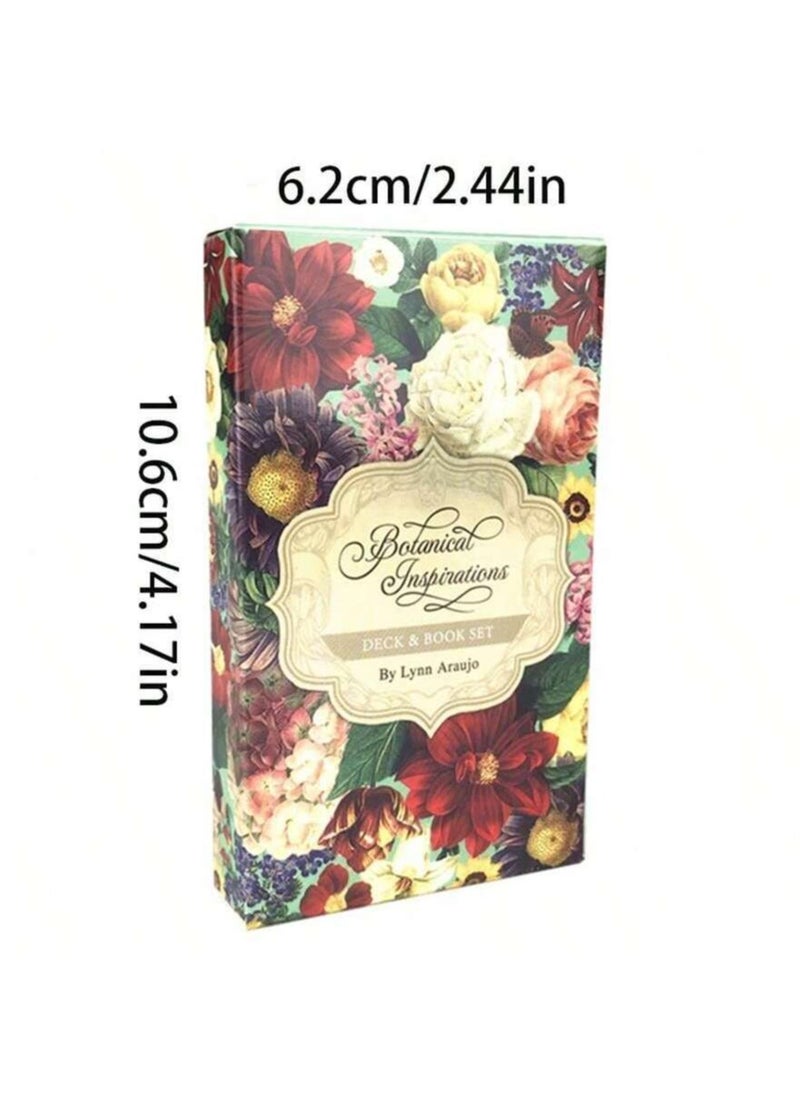 RedMapleTEK One set 10.6*6.2cm with English Pdf Guide and Botanical Inspiration Oracle Cards  - Image 1