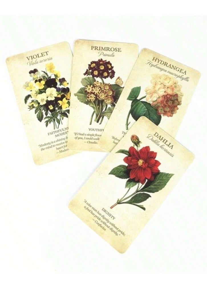 RedMapleTEK One set 10.6*6.2cm with English Pdf Guide and Botanical Inspiration Oracle Cards  - Image 5