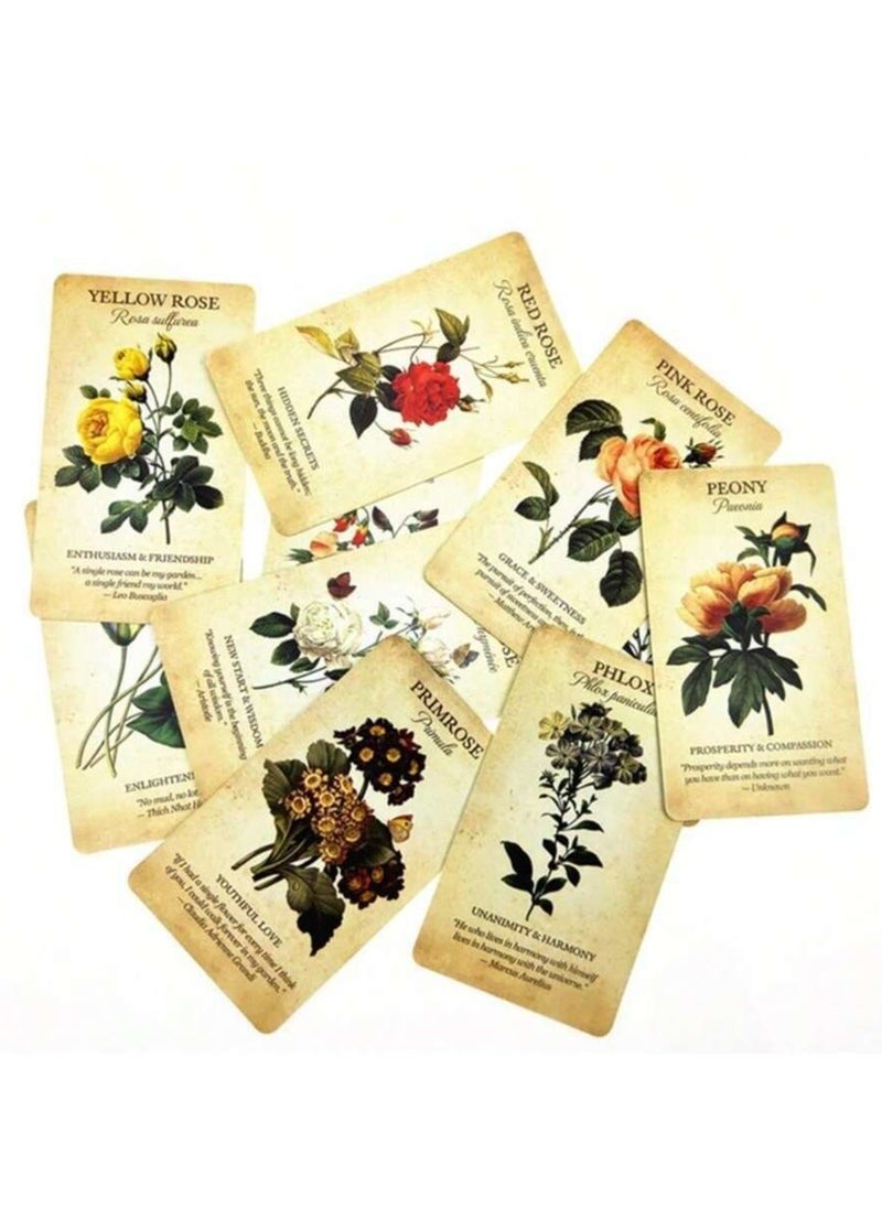 RedMapleTEK One set 10.6*6.2cm with English Pdf Guide and Botanical Inspiration Oracle Cards  - Image 3