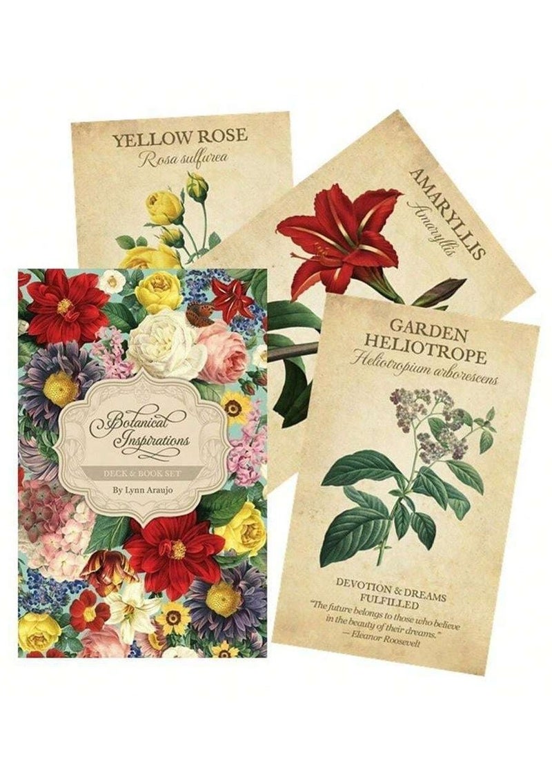 RedMapleTEK One set 10.6*6.2cm with English Pdf Guide and Botanical Inspiration Oracle Cards  - Image 2