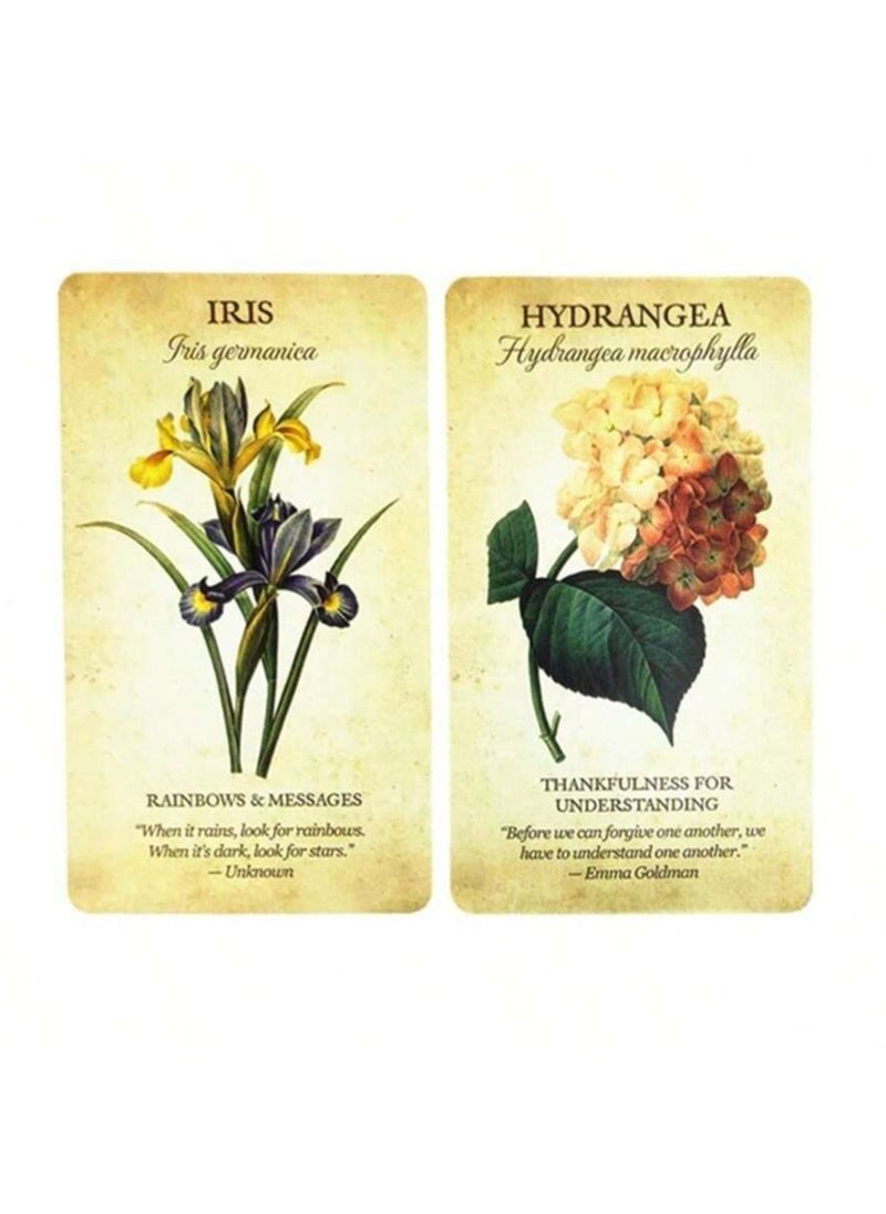 RedMapleTEK One set 10.6*6.2cm with English Pdf Guide and Botanical Inspiration Oracle Cards  - Image 4