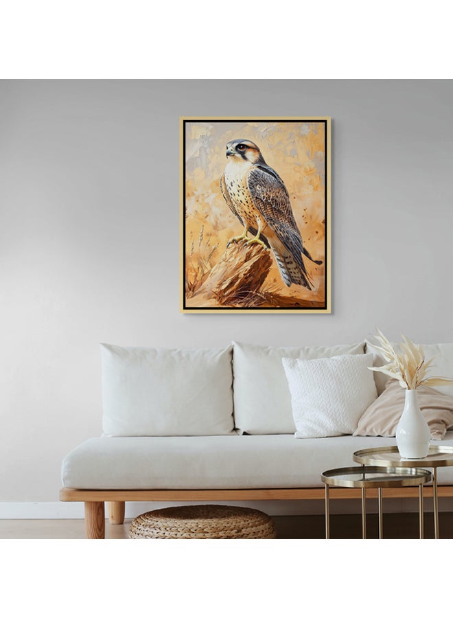 Art Decor Art Decor Framed Canvas Wall Art of Falcon UAE National Bird Painting Print Wall Decor for Office Living Room Gifting - Image 3