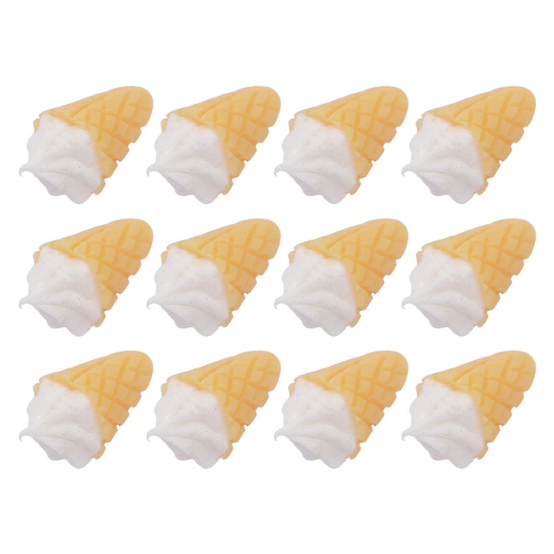 30pcs 1:12 Mini House Miniature Ice Cream Cone Simulation Portable Adorable Miniature Food Toys Decoration - Image 4