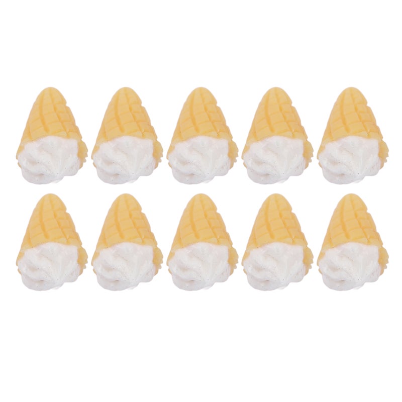 30pcs 1:12 Mini House Miniature Ice Cream Cone Simulation Portable Adorable Miniature Food Toys Decoration - Image 2