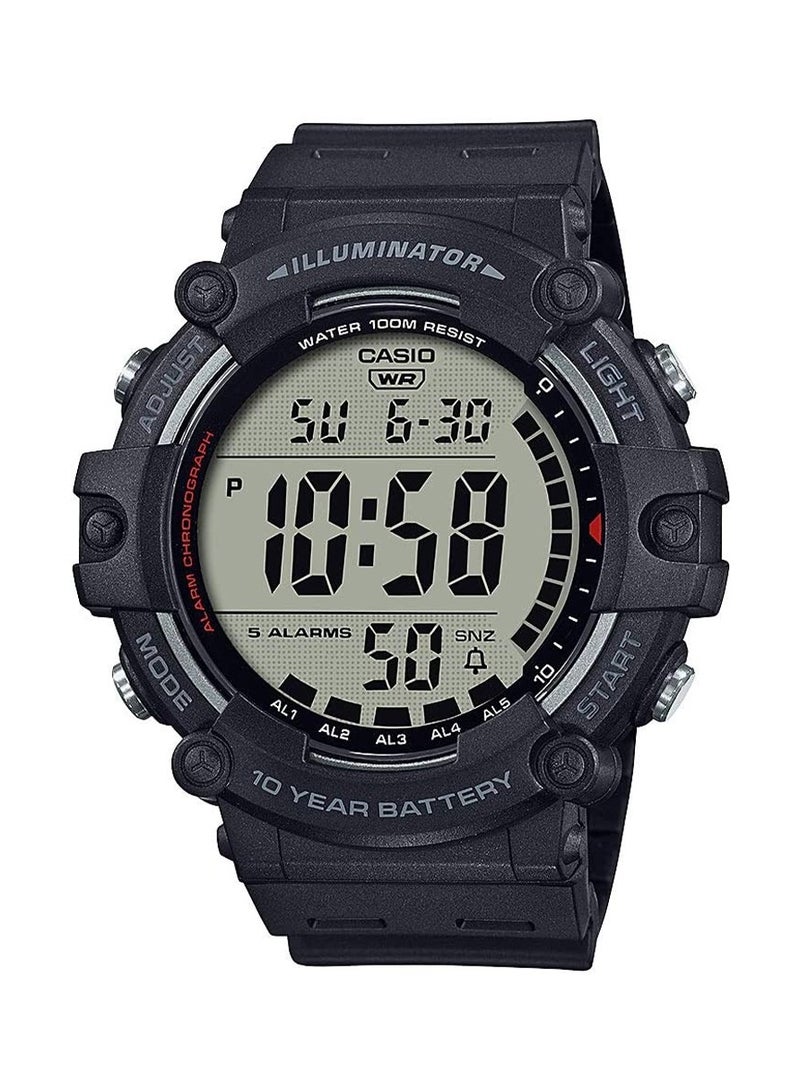 CASIO Men's Rubber Digital Watch Ae-1500Wh-1Avdf - Image 1
