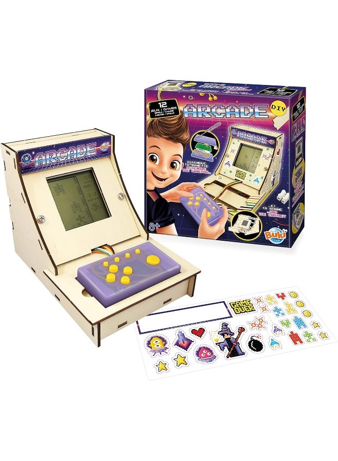 Buki BUKI France DIY Arcade and the Cabinet with 12 Games  - Image 3