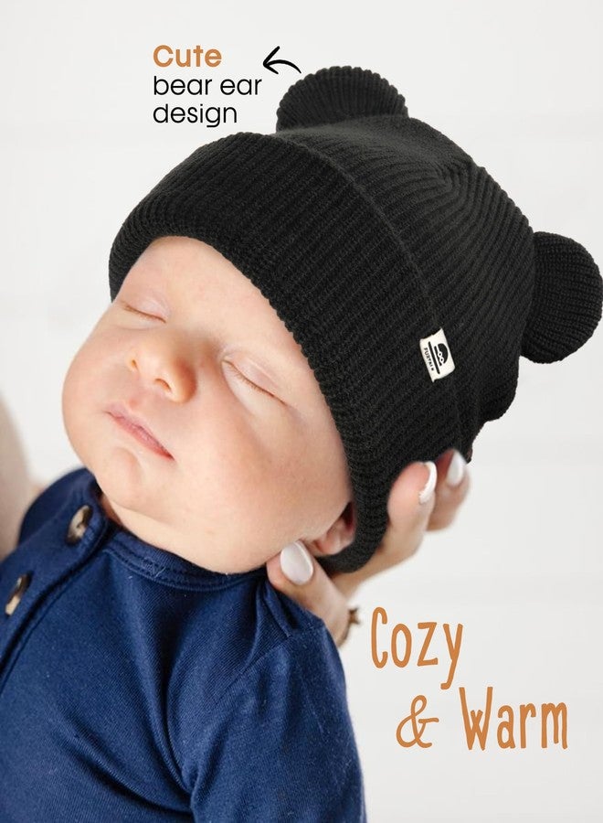 FURTALK Toddler Beanie Baby Boys Girls Winter Hat with Bear Ear for Kids Soft Knitted Hats - Image 3