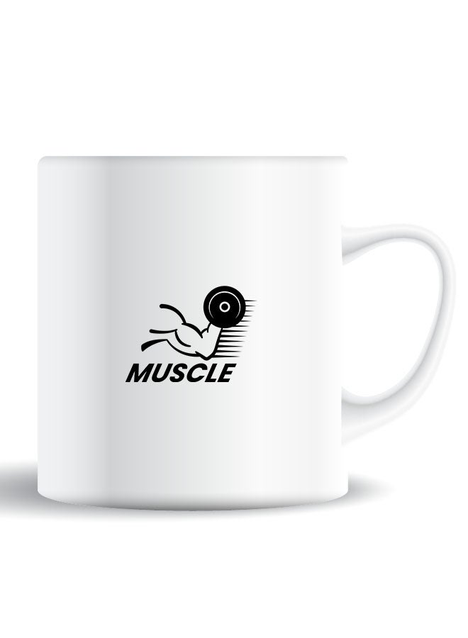 Theodor Premium Quality Two Sided Printed Coffee Mug Tea Cup Muscle For Home Office, Kids Men Women - Image 1