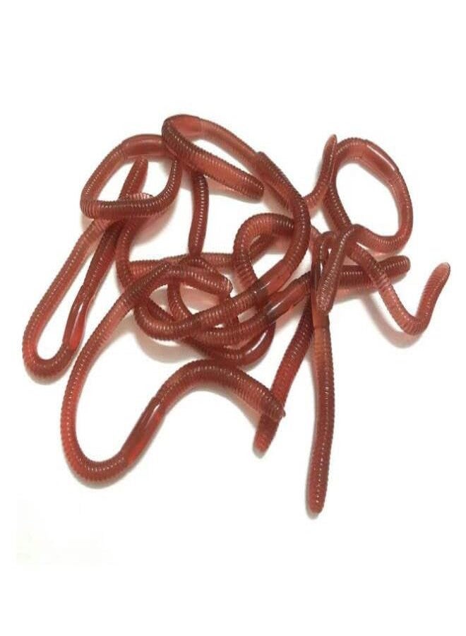 Rardsay 30 Pcs 7.1inch Fake Earthworm Soft Stretchy Rubber Earthworm Lifelike Worm for Halloween Pranks, April Fools Tricks, Party Decorations, Photography Props - Image 2