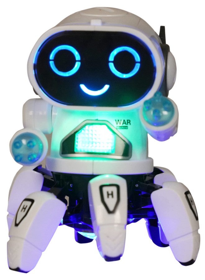 Goyal's Bot Robot Octopus Style | Colorful Lights and Music | All Direction Movement | Dancing Robot Toys for Kids | (White) - Image 4