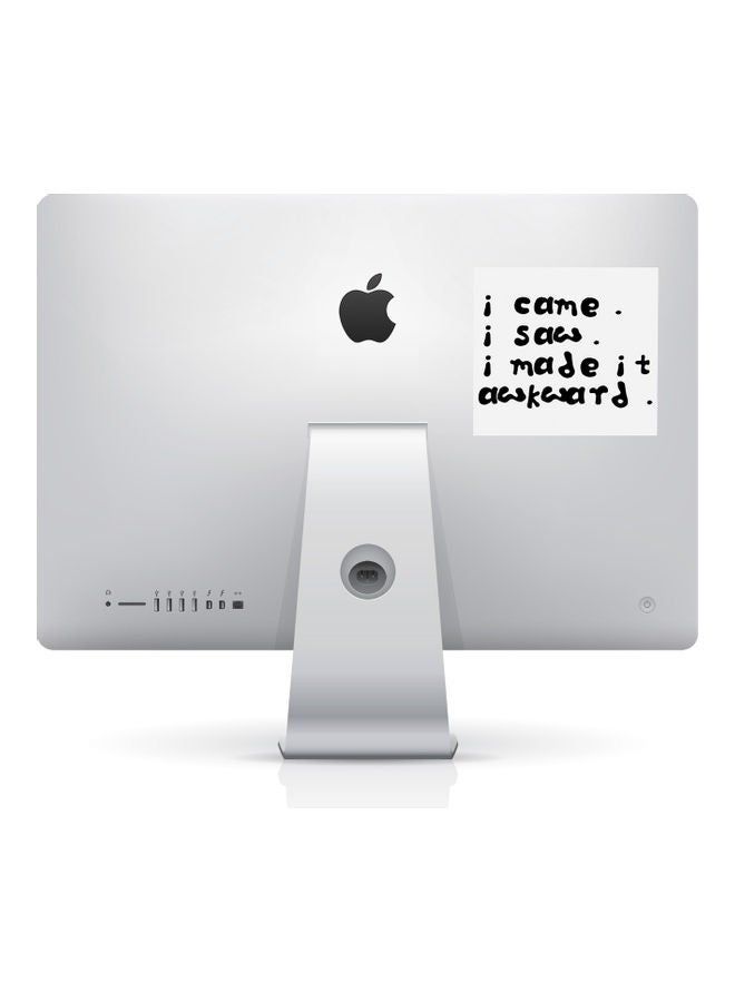 RKN I Came I Saw Funny Quote Vinyl Sticker For Pc Or Computer - Image 1