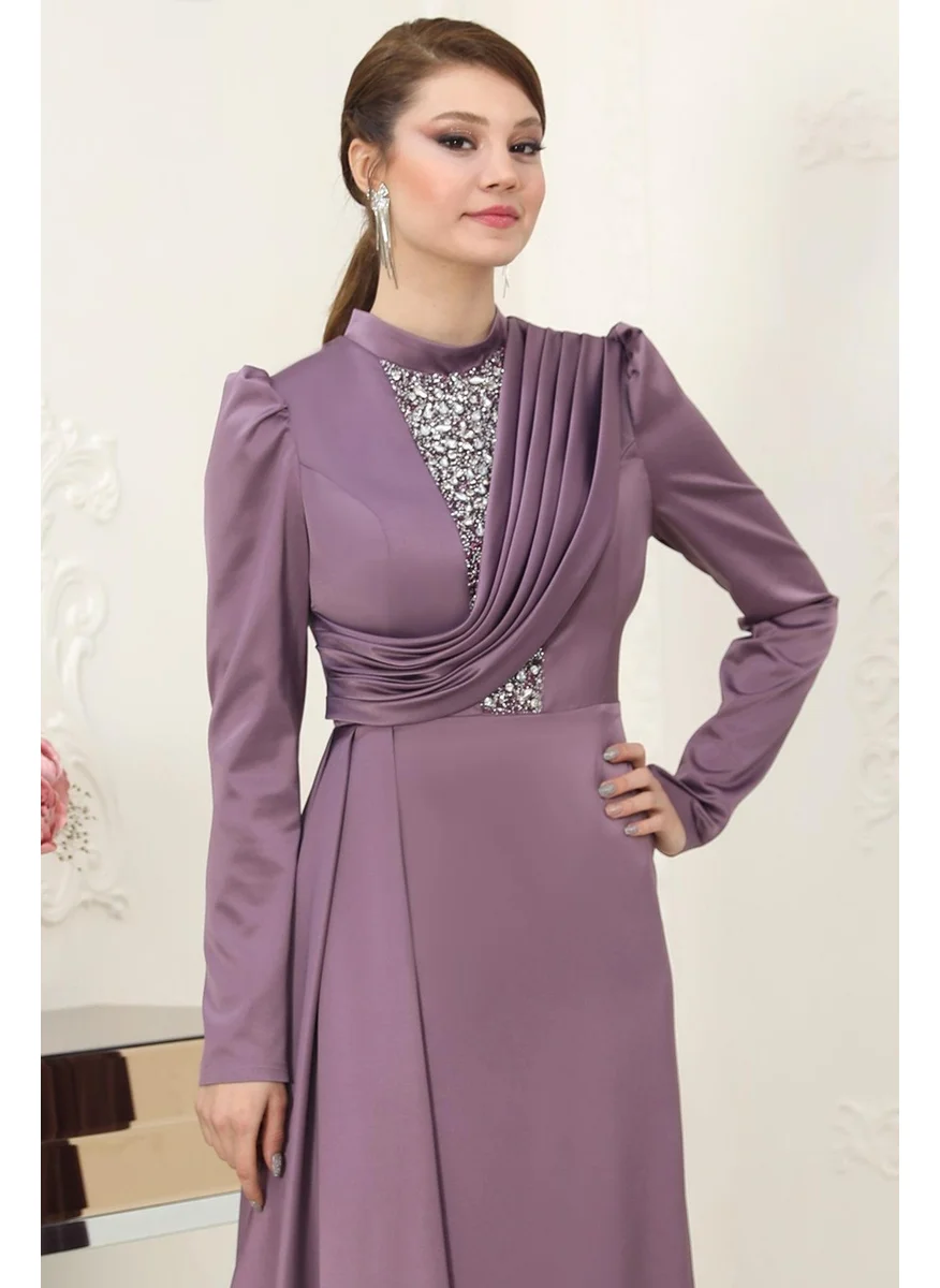 Esilanur Zen Modest Evening Dress Lavender