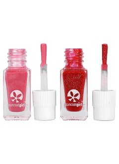 Suncoat Girl SuncoatGirl, Beauties Nail Polish Duo Set, Ballerina Pink Shimmer & Cherry Red, 2 Piece Set  - Image 3