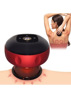 Electric Cupping Therapy Machine with 12 Level Temperature and Suction, Smart Cupping Therapy Massager, Red Light Electric Cupping Therapy Machine(Red)