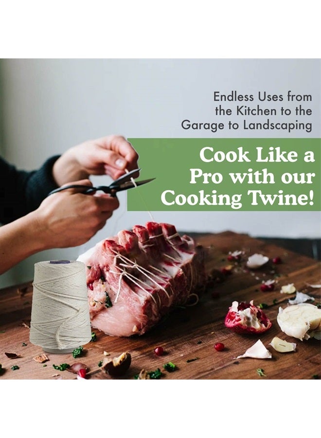 Regency Wraps Butchers Cooking Twine, Made of Heavy-Weight Natural Cotton, Perfect for Meat Trussing and Food Prep, 500 ft Cone, Pack of 2 - Image 2