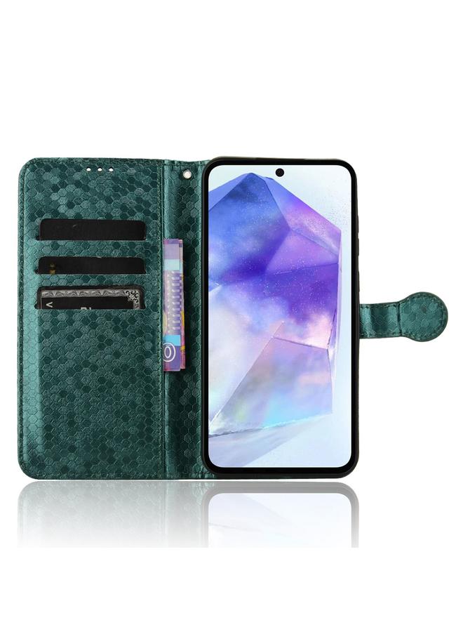 اس-توب جراب لهاتف Samsung Galaxy F55 5G / M55 5G / C55 5G جراب هاتف جلدي منقوش بنقط قرص العسل - Image 4
