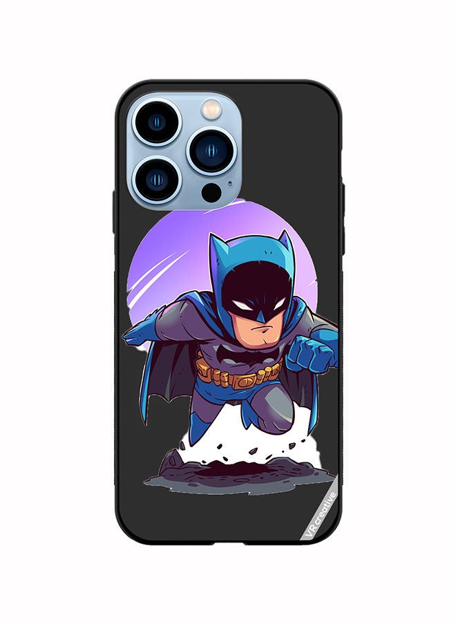 VR CREATIVE Protective Case Cover For Apple iPhone 14 Pro Desugb Superhero Batman Design Multicolour - Image 1