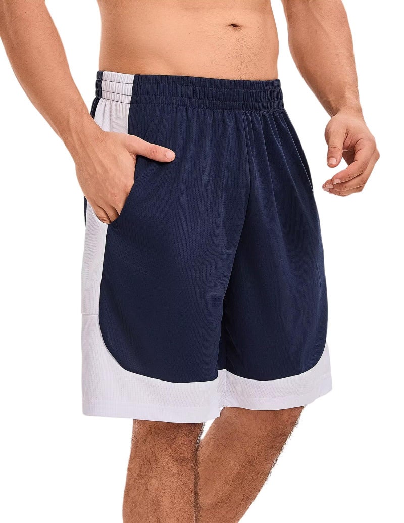 OYGSieg 6 Pack Mens Mesh Athletic Basketball Shorts Gym Shorts with Pockets, Quick Dry Workout Running Shorts Casual for Men M - Image 2