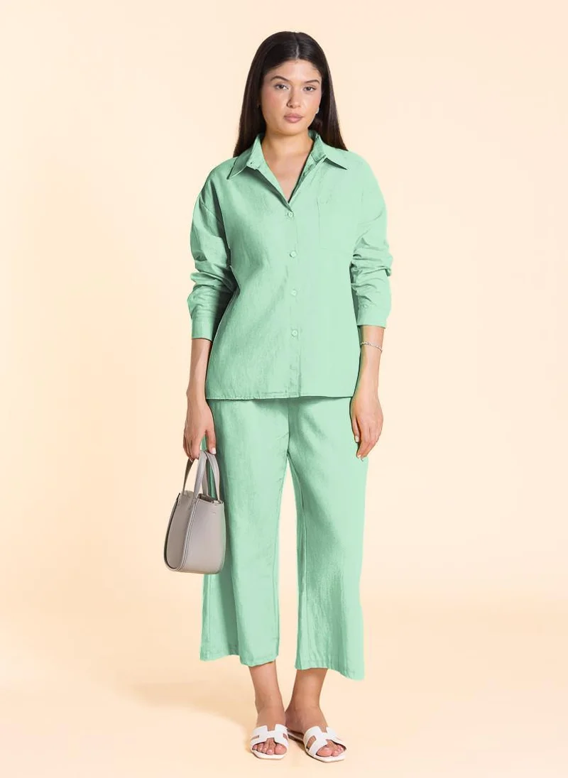 شايبس LINEN BLEND COMFORT SHIRT SET