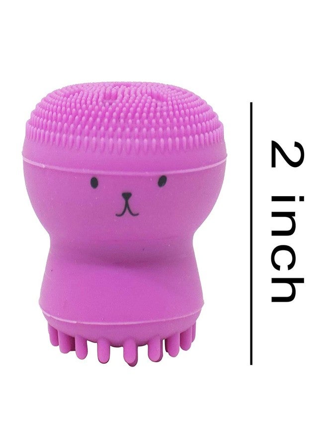 Ekan Silicon Scrubber For Girls And Women Set of 2Pcs Multicolor - Image 2
