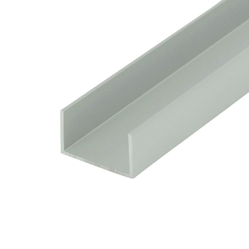 Outwater Satin Finish 34 Inside Dimension Aluminum UChannel 36 Length Pack of 4 Alu447S CChannel - Image 1