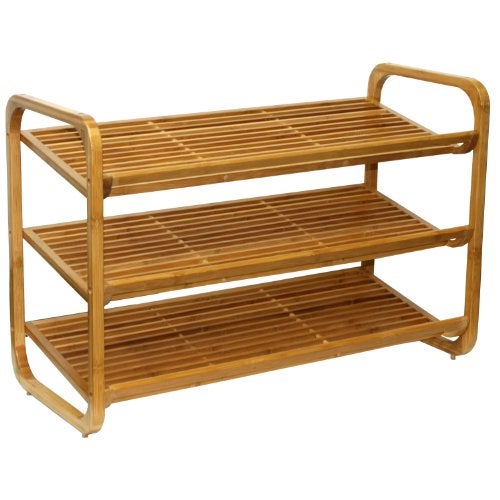 Oceanstar SR1231 3-Tier Bamboo Shoe Rack - Image 2