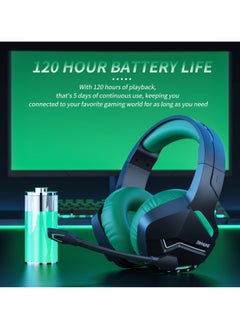 BINNUNE BINNUNE BW01 Bluetooth 2.4GHz Wireless Gaming Headset with Microphone for PC PS5 PS4 Laptop Computer  - Image 5